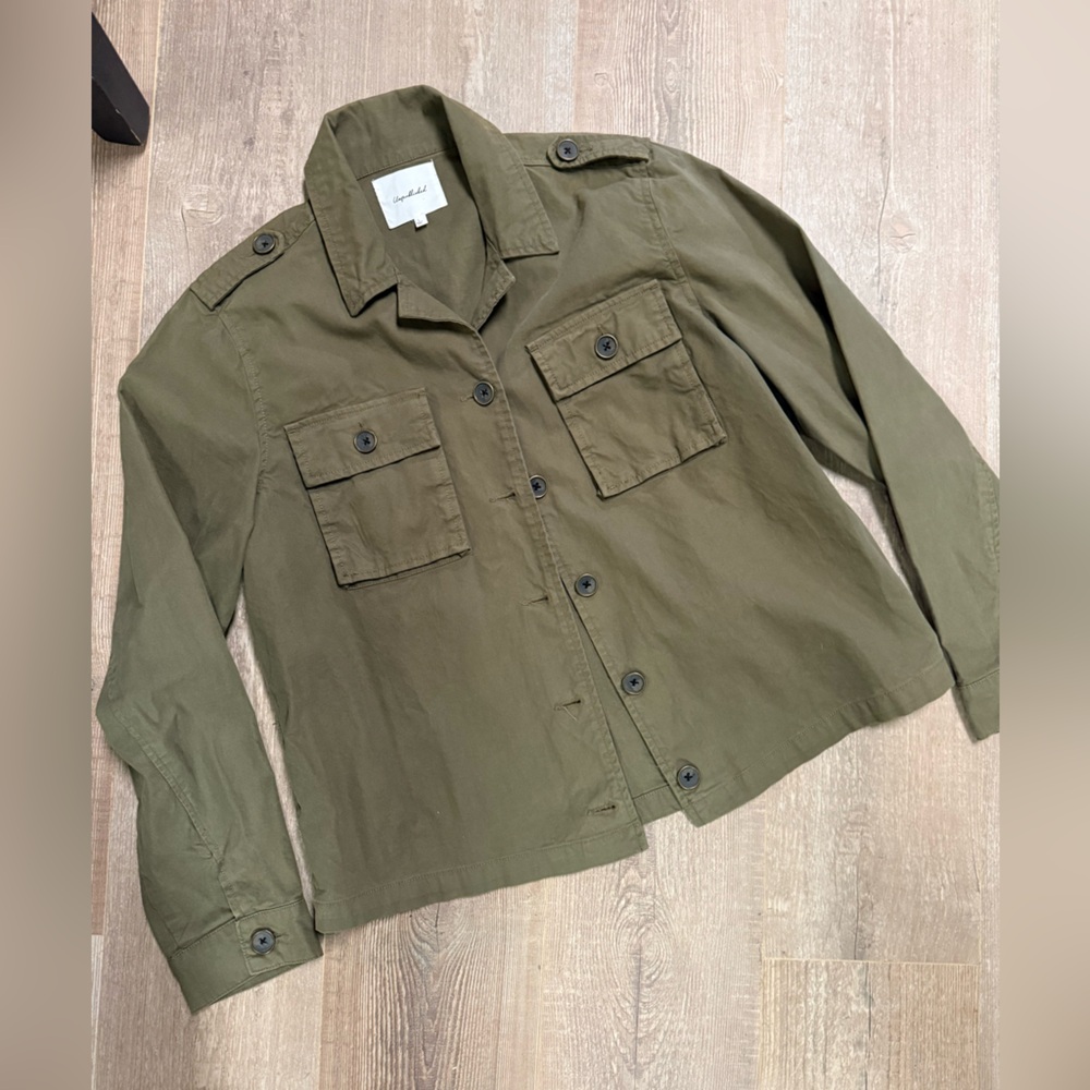 Women’s Unpublished Military Utility Olive Green Cotton Jacket